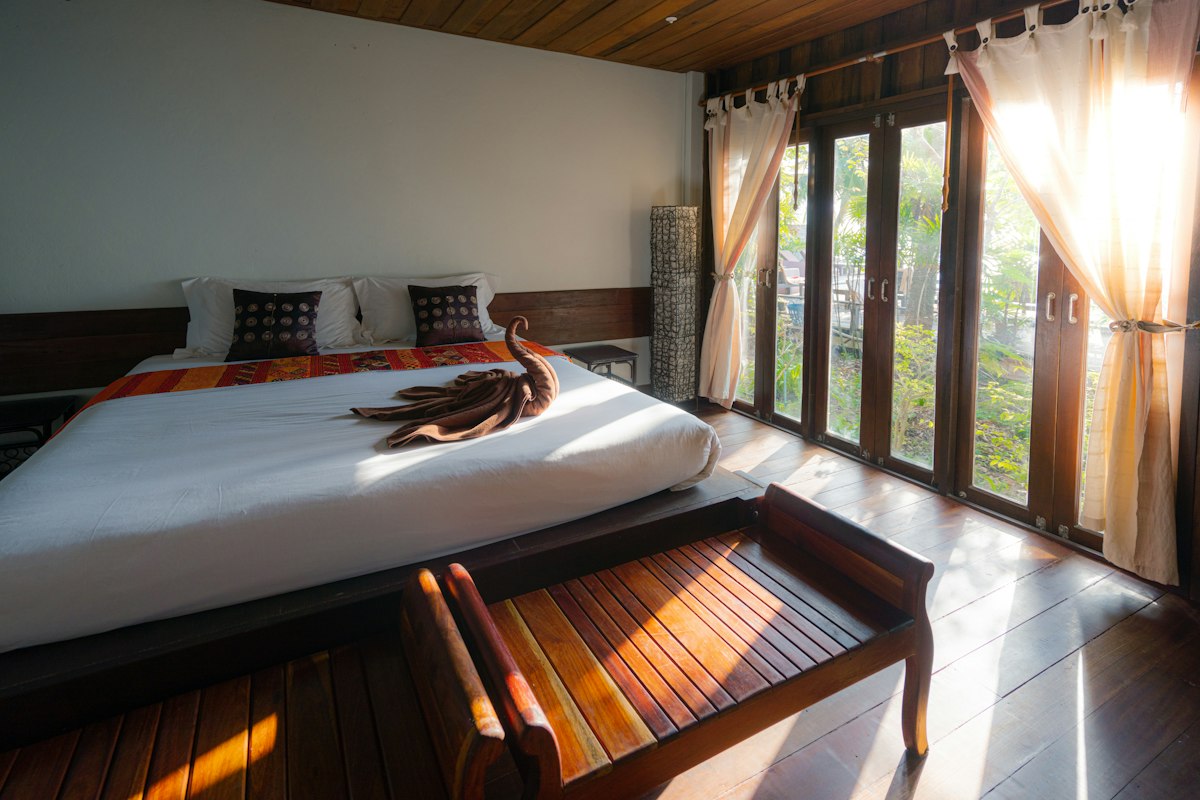 Illustrative serviced apartment setting